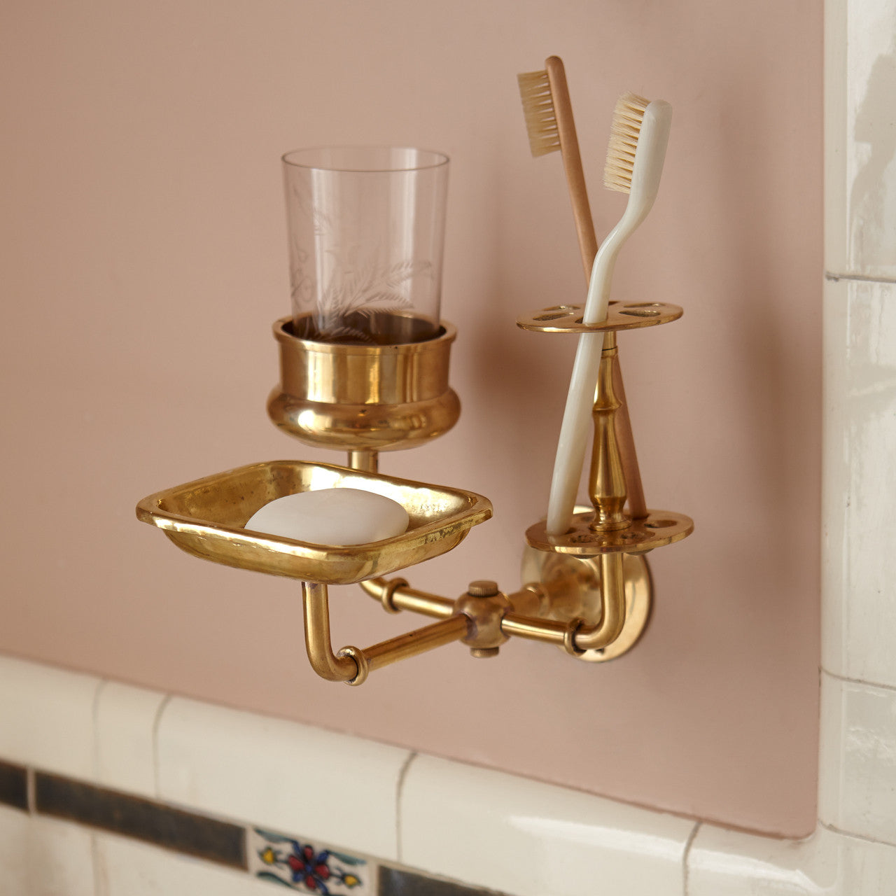 Solid Brass Bath Trio