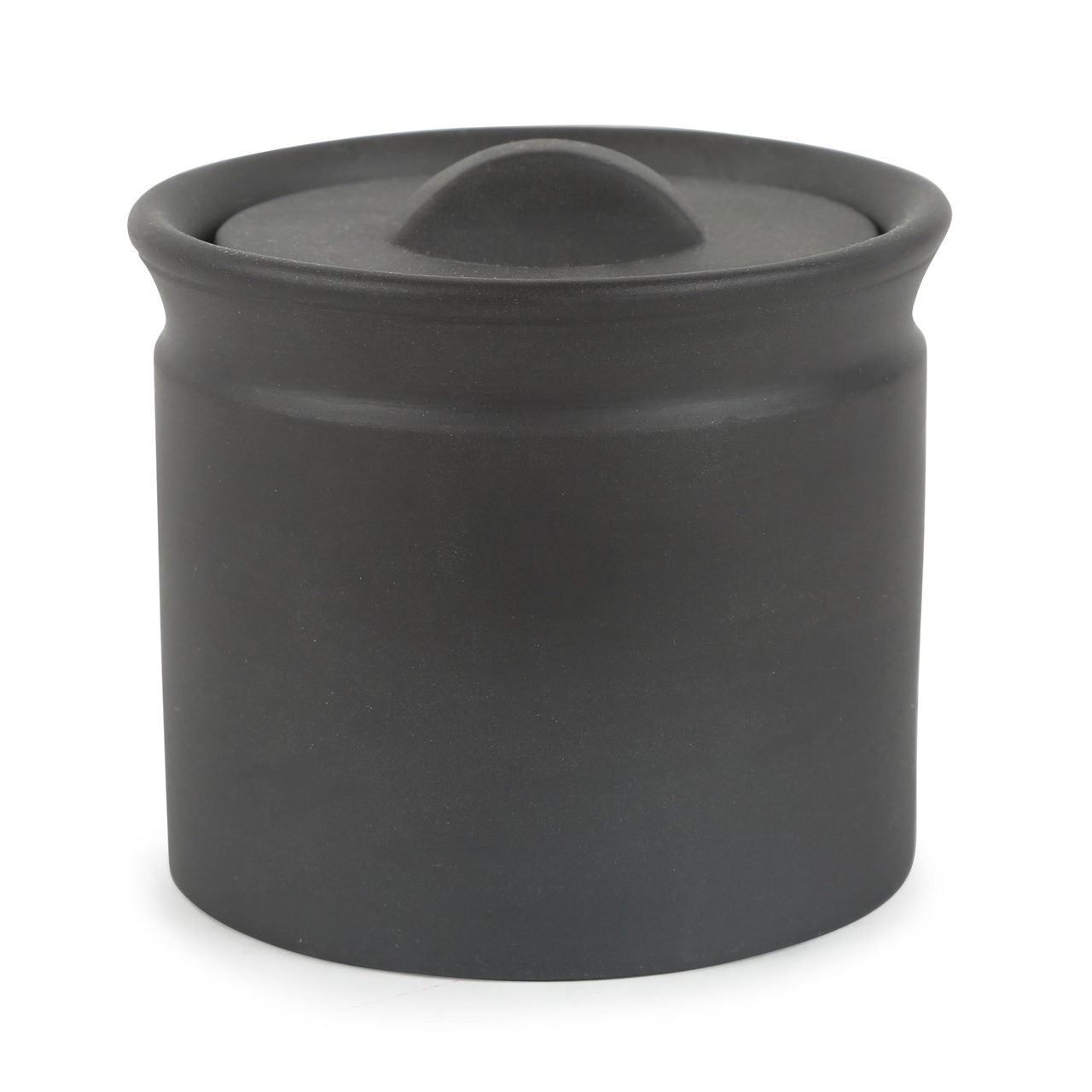 MATTE BLACK LARDER CROCK 3.5