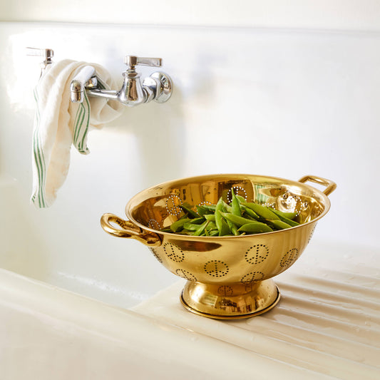 BRASS PEACE COLANDER
