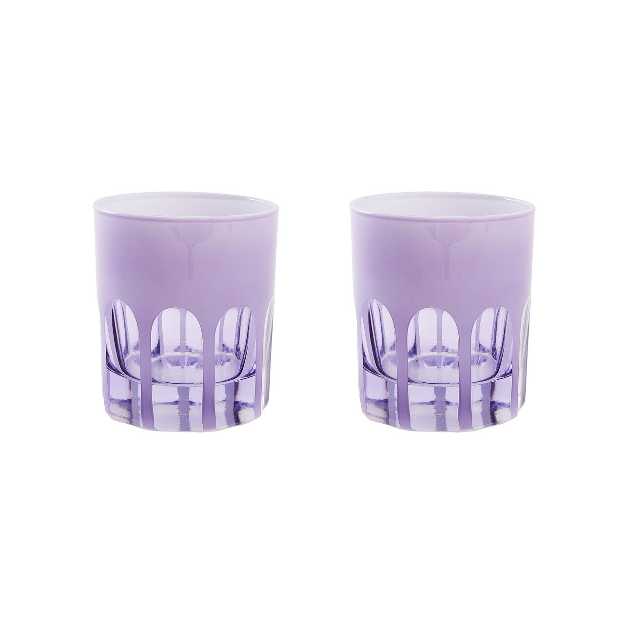 Rialto Glass Old Fashion Set/2, Lupine