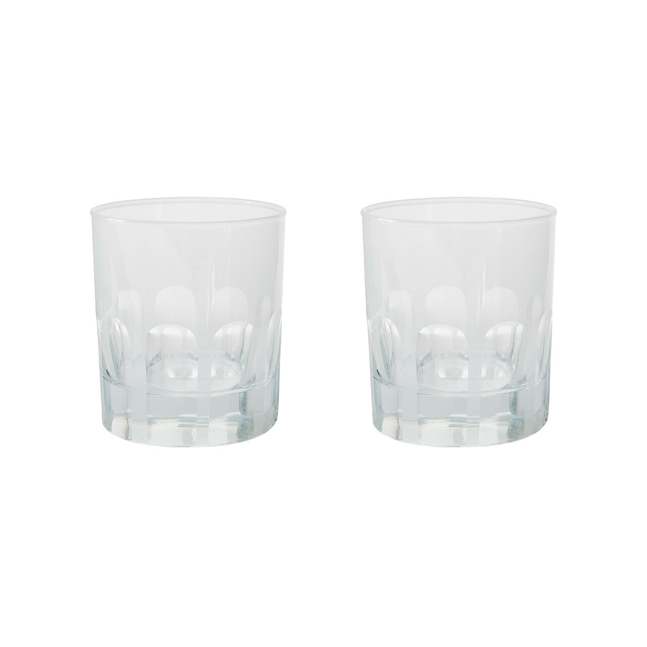 Rialto Glass Old Fashion Set/2, Opal