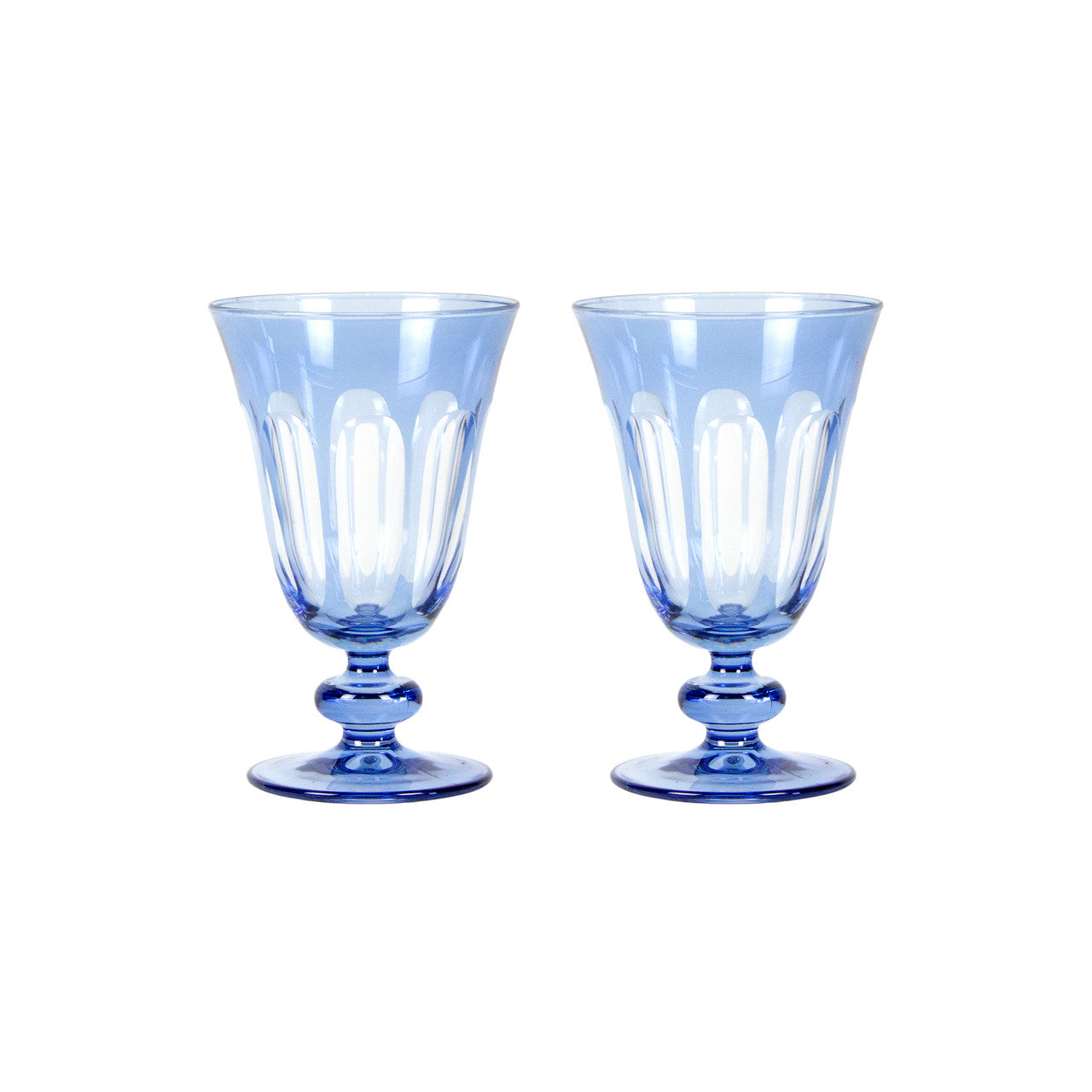 Rialto Glass Tulip Set/2, Thistle
