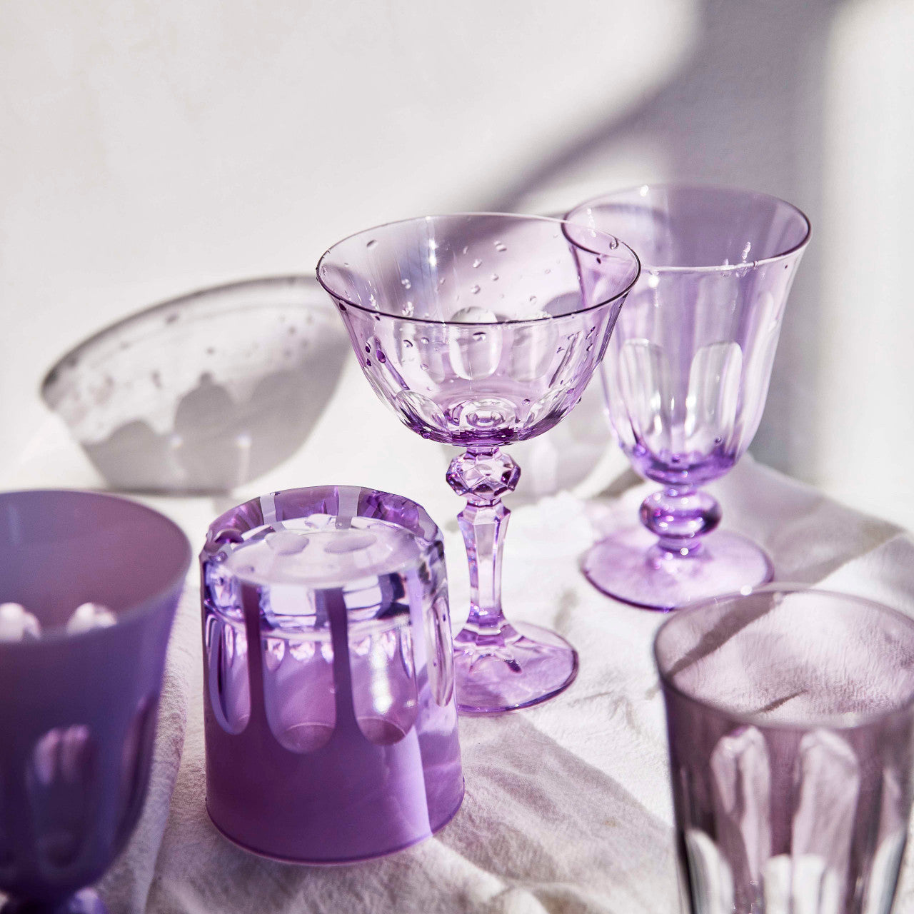 Rialto Glass Old Fashion Set/2, Lupine