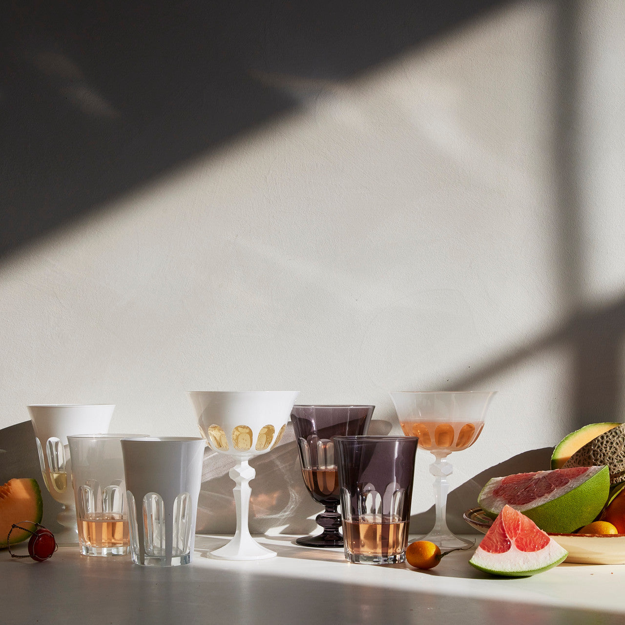 Rialto Glass Old Fashion Set/2, Opal