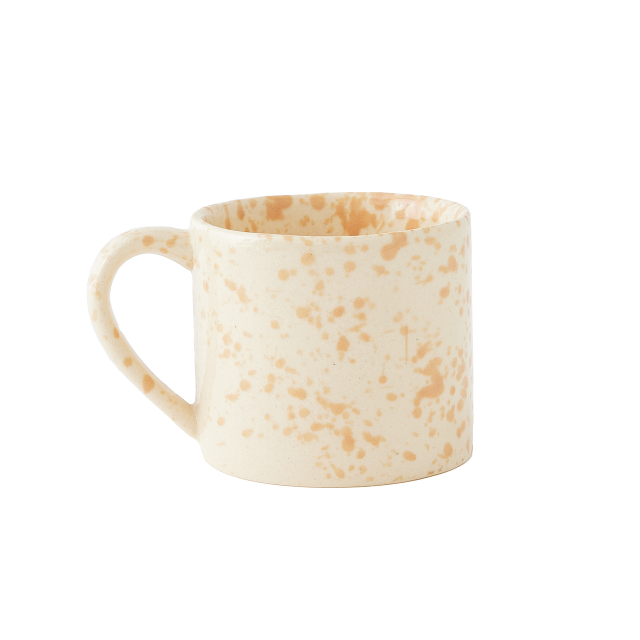 Splatterware Mugs Set of 4, Latte