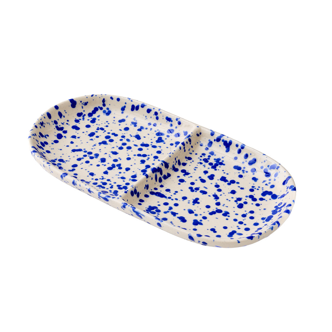 Splatterware Divided Tray, Lake