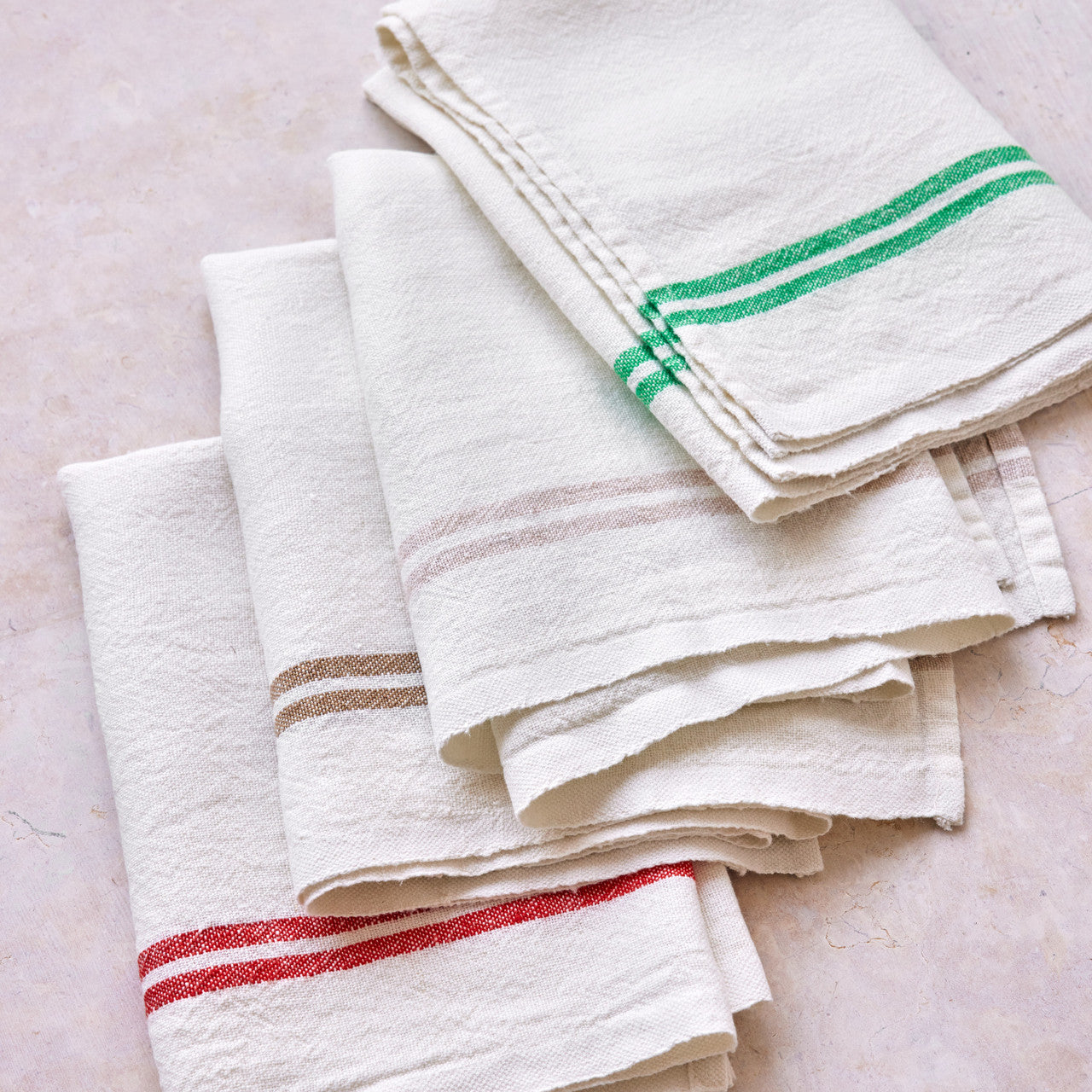 Essential Linens Brasserie, Clay, Set/2