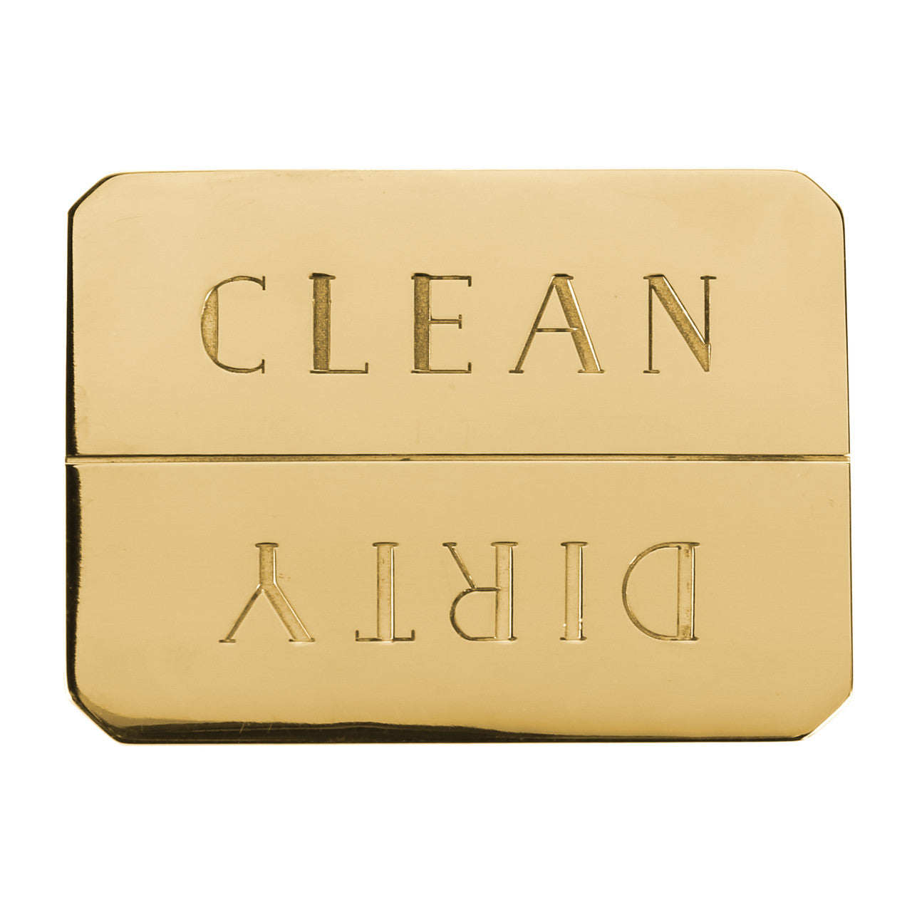 BRASS CLEAN/DIRTY DISHWASHER MAGNET