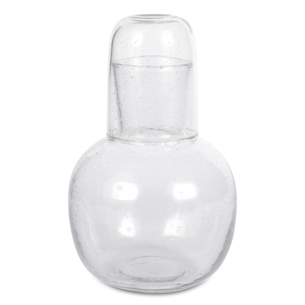 Seeded Glass Carafe