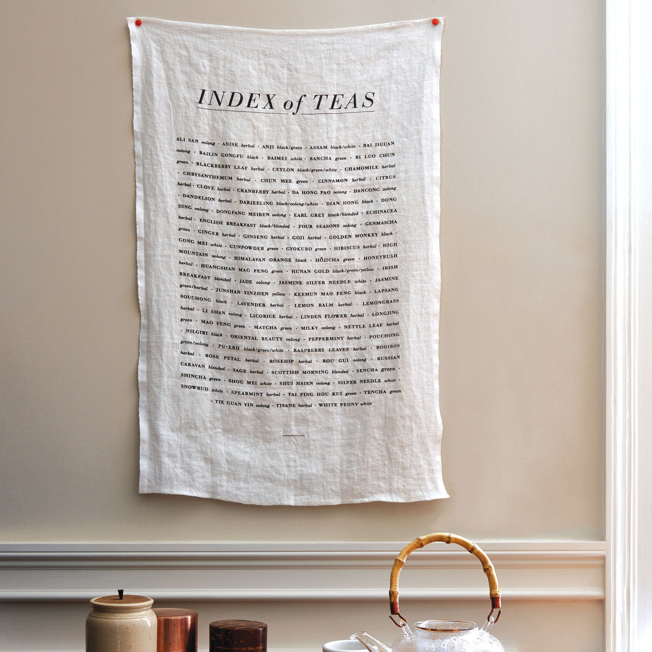 Index of Tea Pure Linen Tea Towel