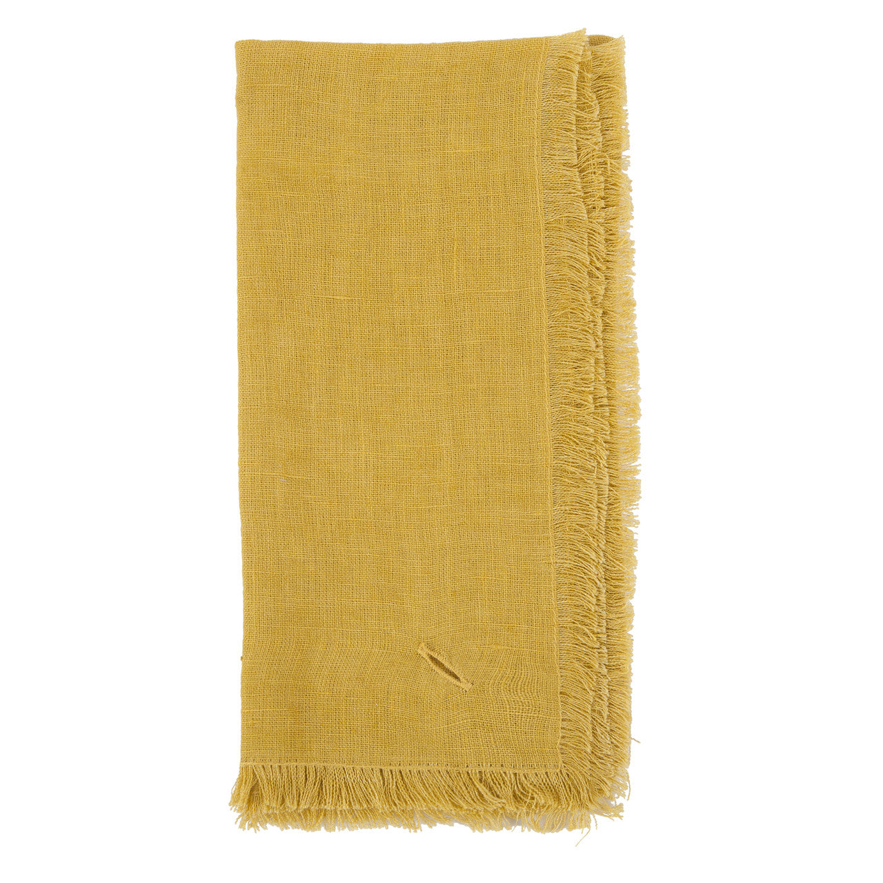 SOLID LINEN NAPKINS, CURRY, SET OF 4