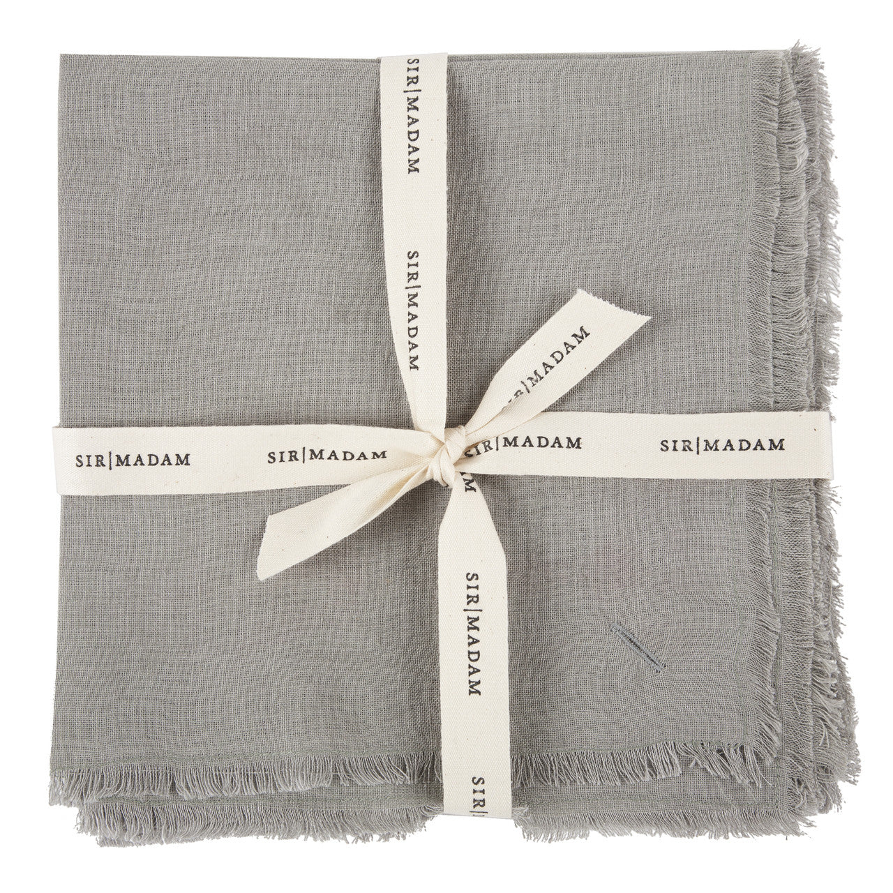 SOLID LINEN NAPKINS, DOVE, SET OF 4