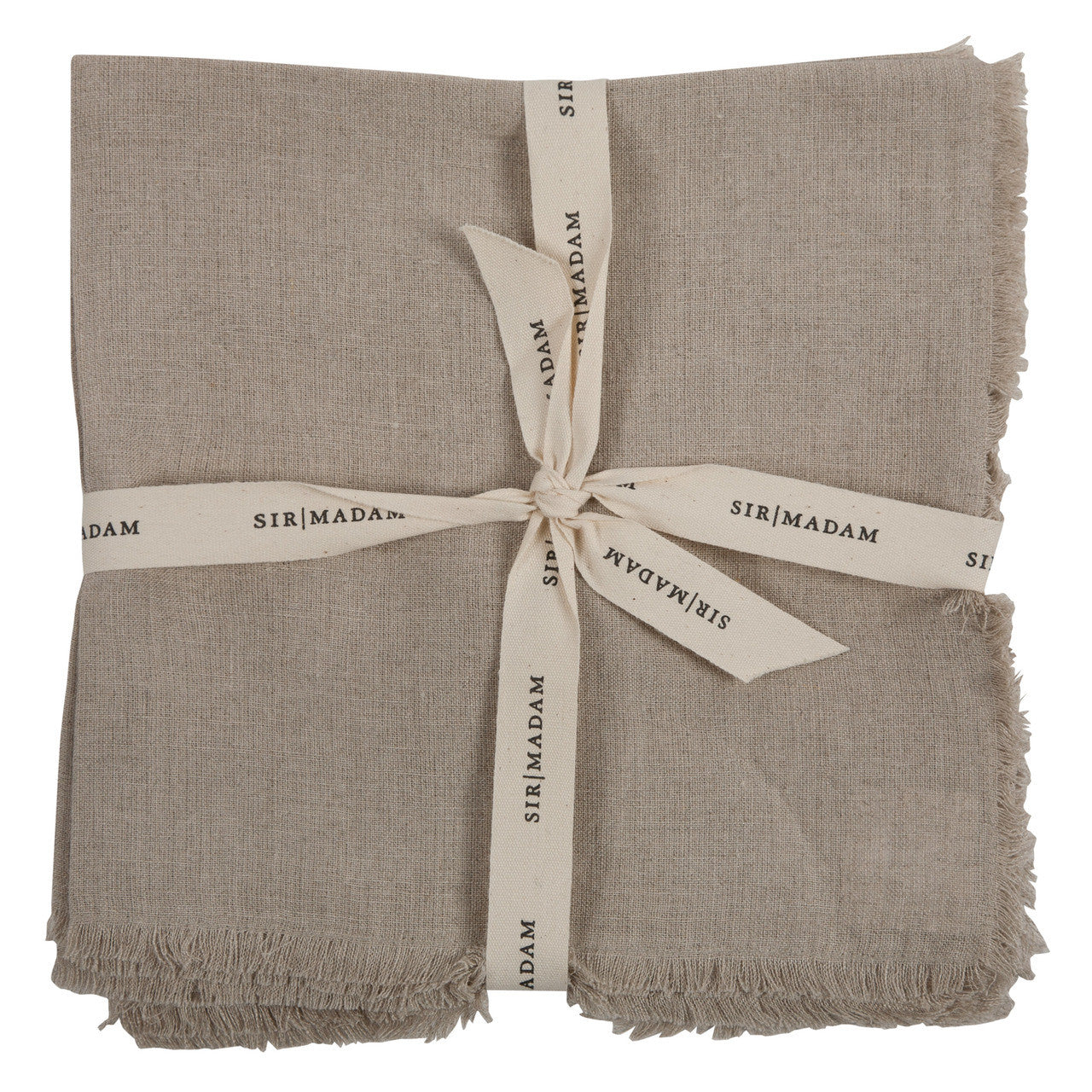 SOLID LINEN NAPKINS, NATURAL, SET OF 4