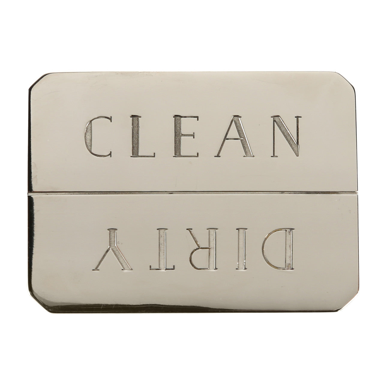 NICKEL-PLATED CLEAN/DIRTY DISHWASHER MAGNET