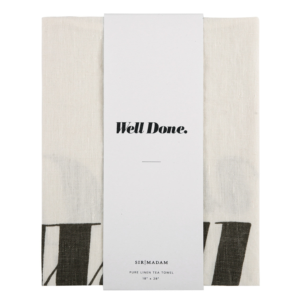 Well Done Pure Linen Tea Towel
