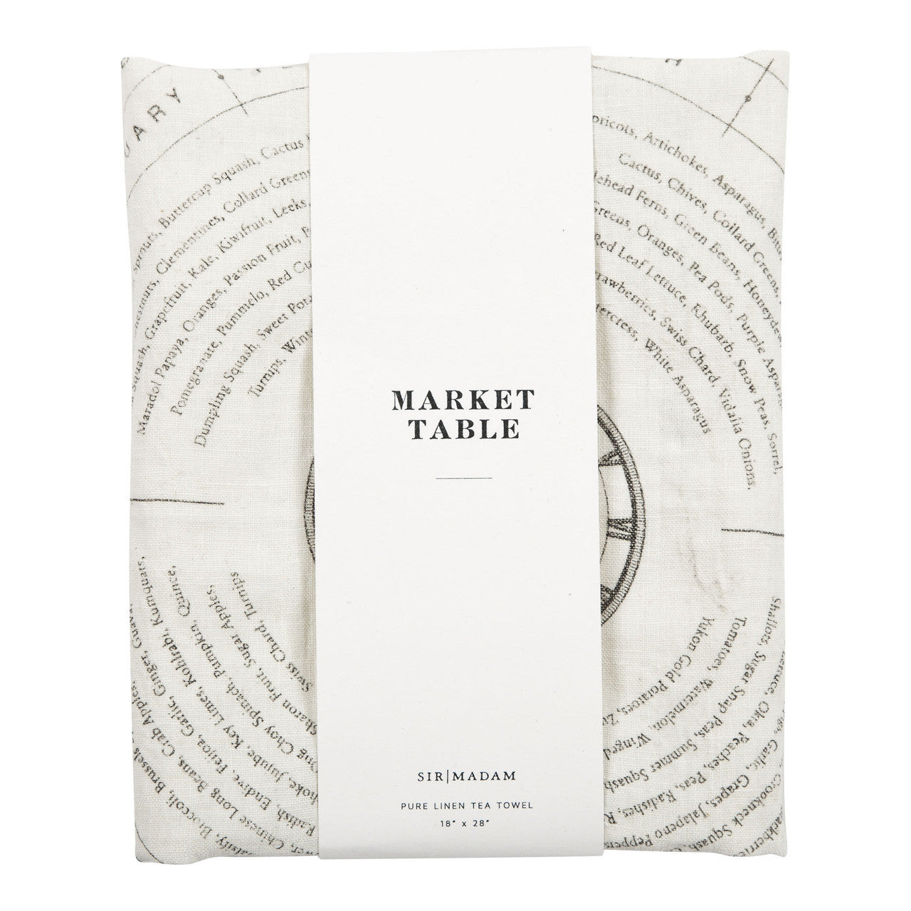 Market Table Pure Linen Tea Towel