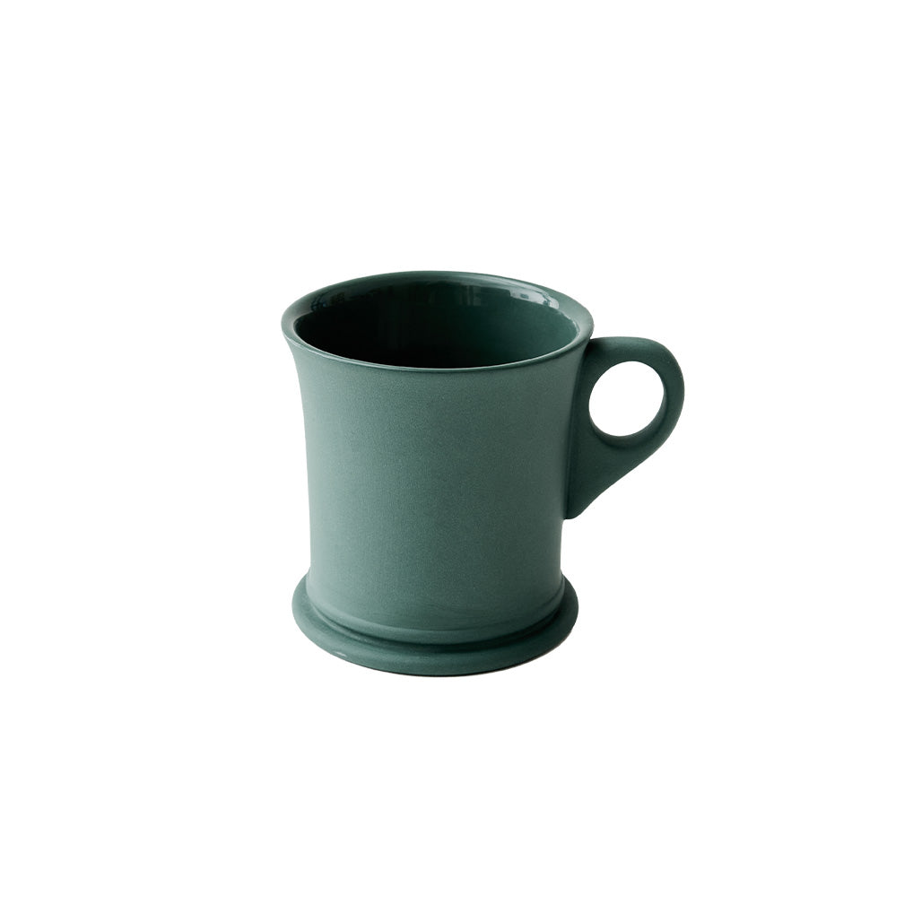 Barber's Mugs Set of 2, Verdant Green Bisque
