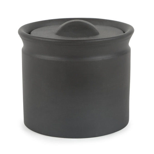 MATTE BLACK LARDER CROCK 3.5