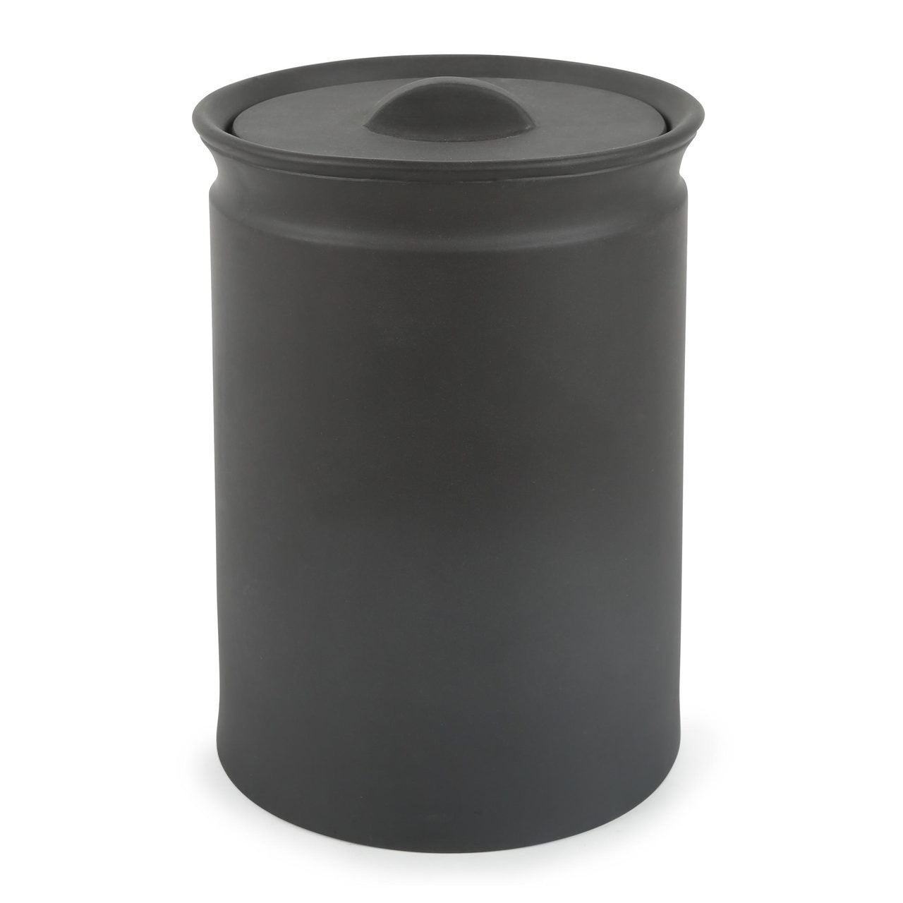 MATTE BLACK LARDER CROCK 6