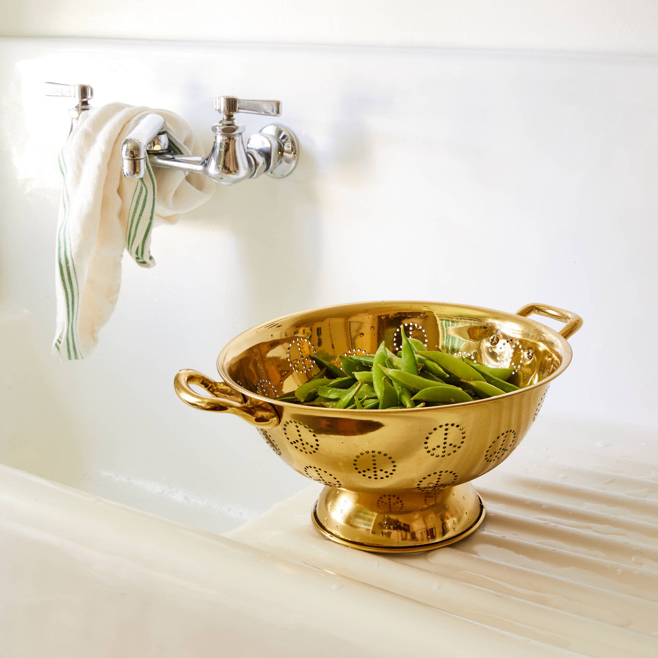 BRASS PEACE COLANDER