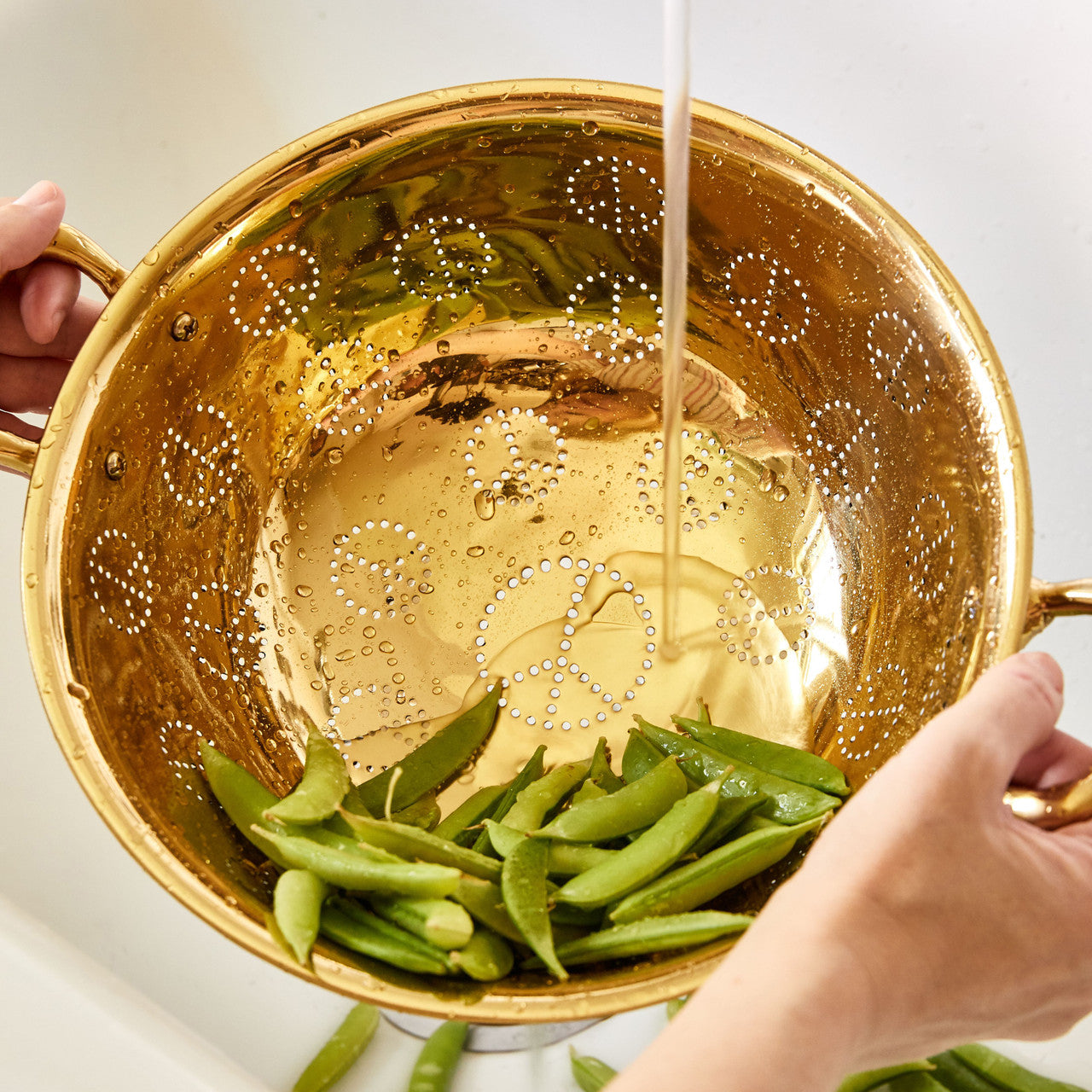 BRASS PEACE COLANDER