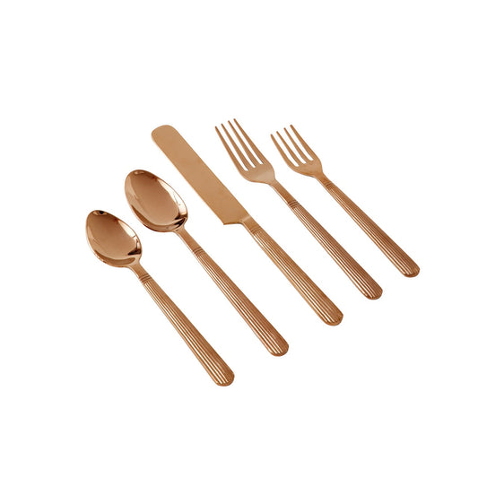 Athenian Flatware Set/5, Blush Mirror