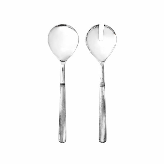 Athenian Salad Serving Set/2, Silver Mirror