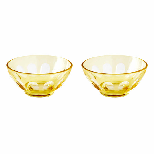 Rialto Glass Bowl Set/2, Limoncello