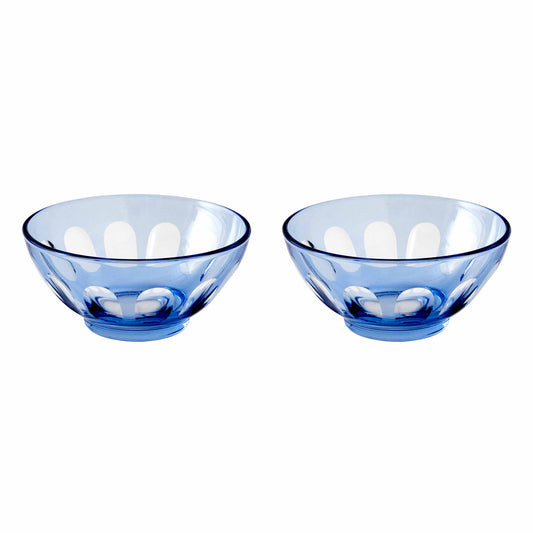 Rialto Glass Bowl Set/2, Thistle