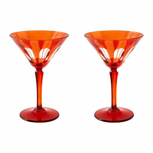 Rialto Glass Martini Set/2, Lolita
