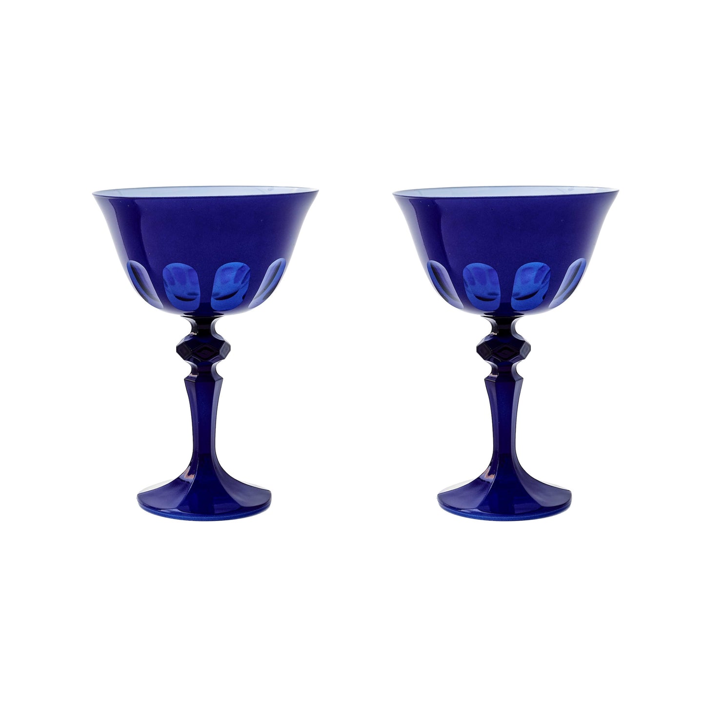 Rialto Glass Coupe Set/2 - Midnight