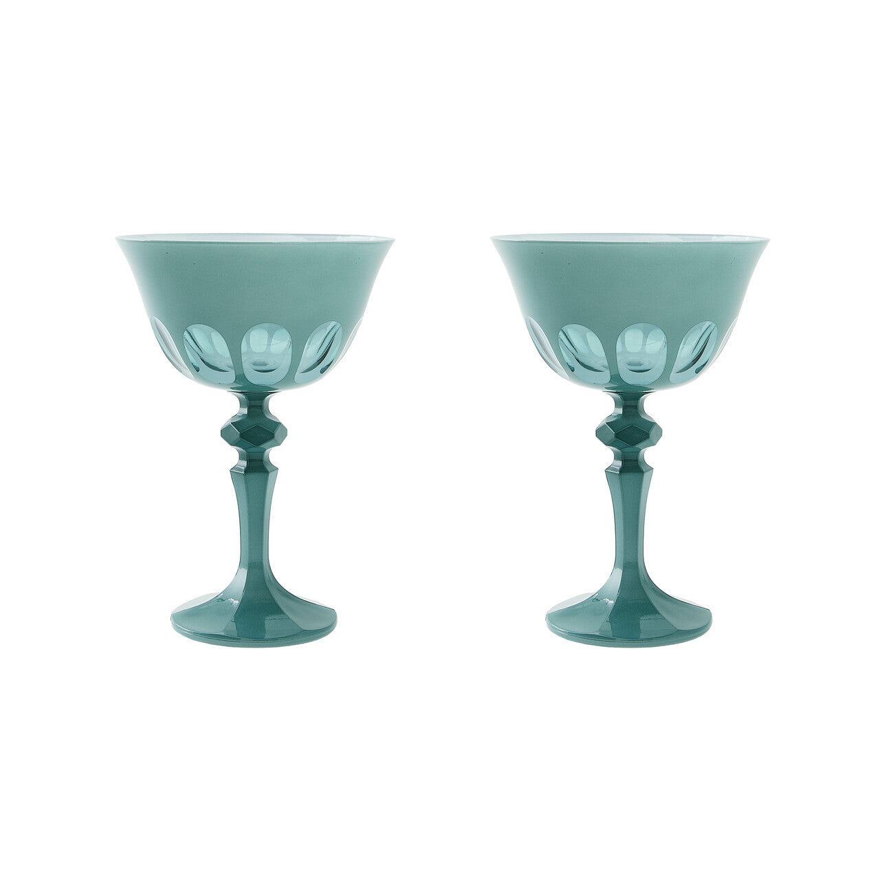 Rialto Glass Coupe Set/2, Teala
