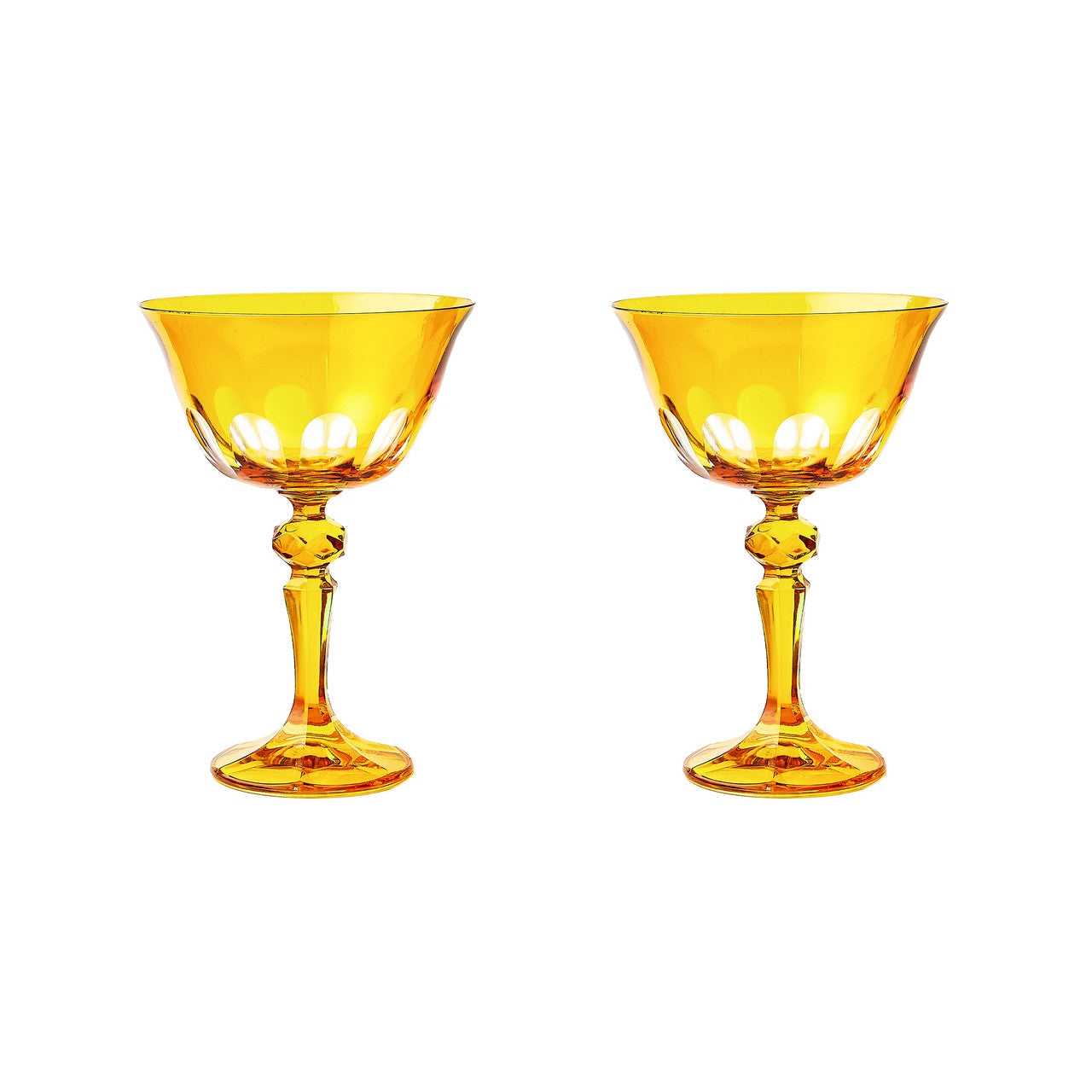 Rialto Glass Coupe Set/2, Ginger