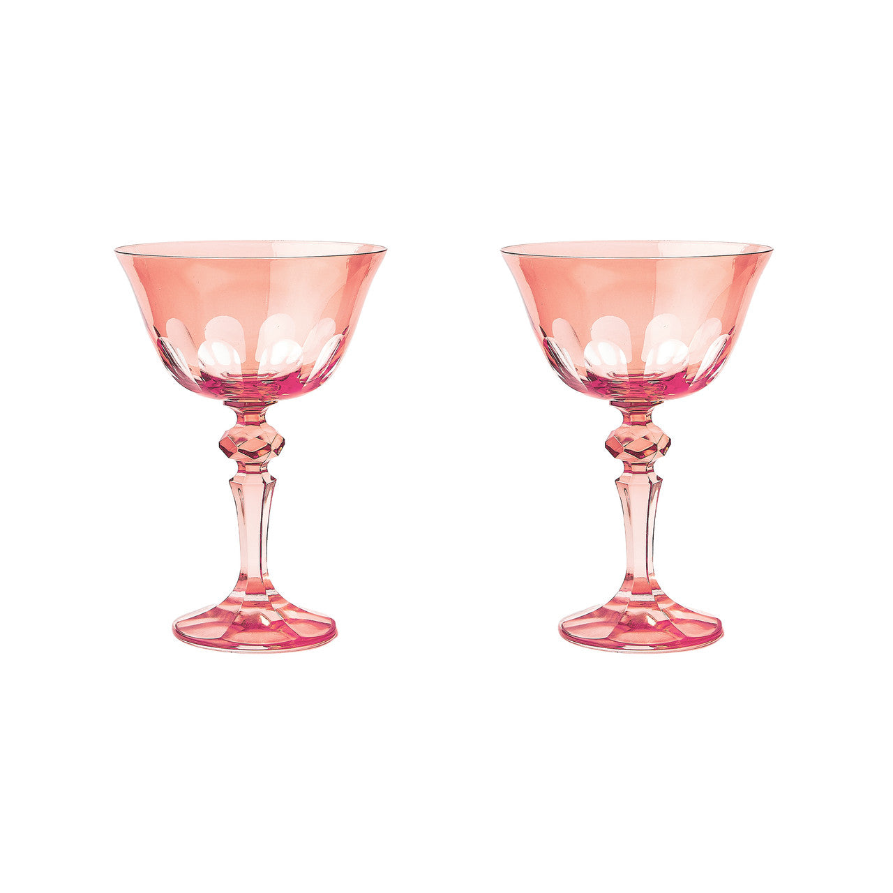 Rialto Glass Coupe Set/2, Kitten