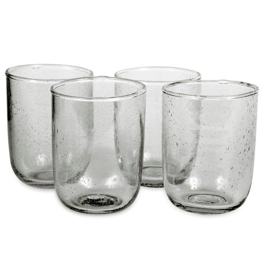 Short Seeded Glasses, Deep Sage