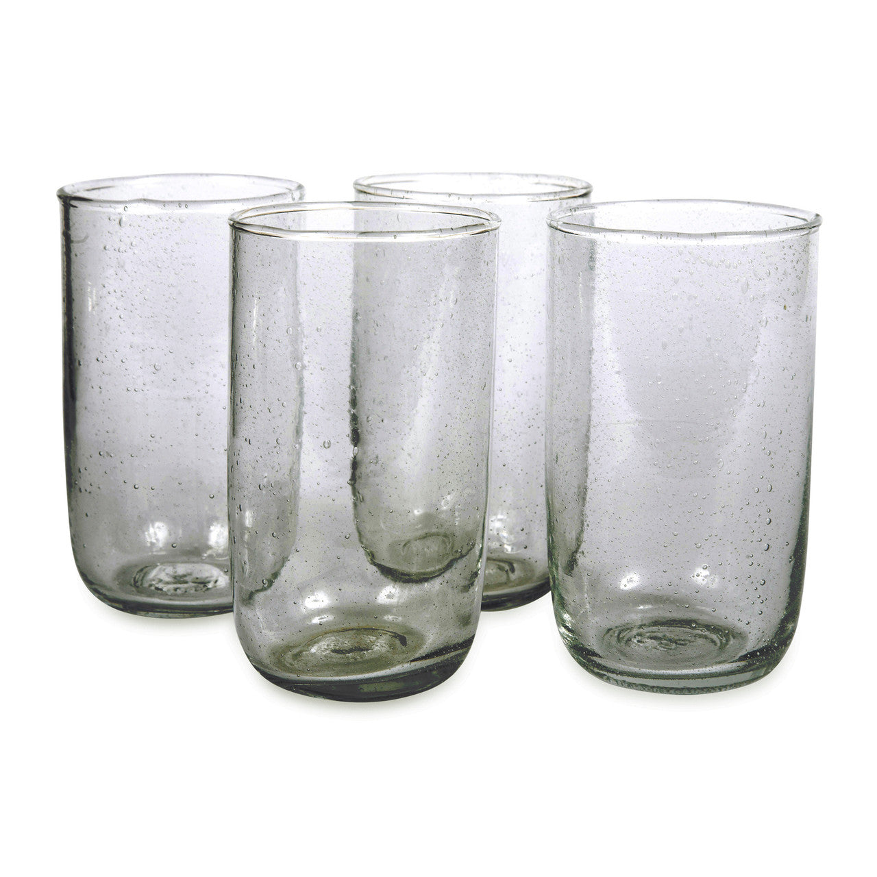 Tall Seeded Glasses, Deep Sage