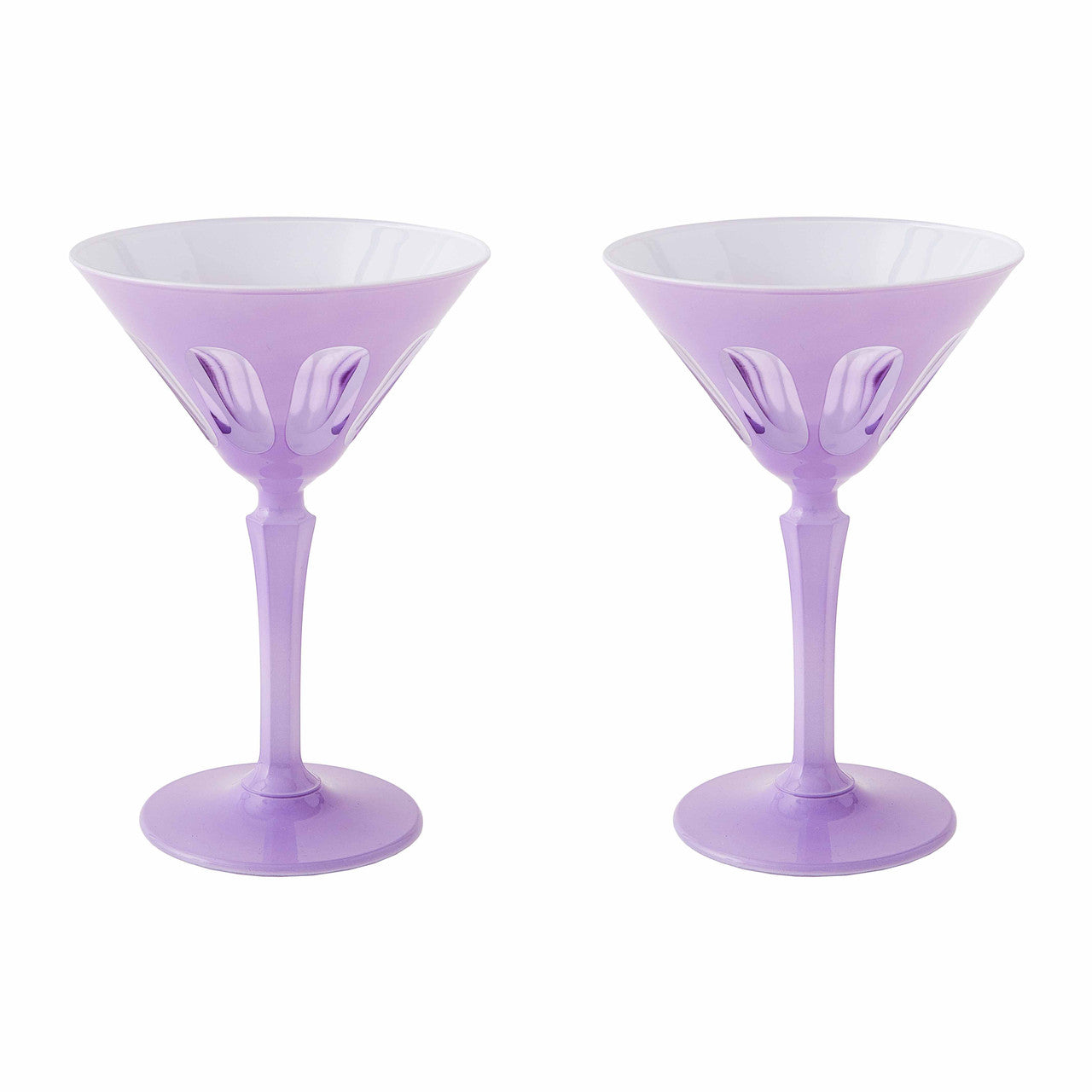 Rialto Glass Martini Set/2, Lupine