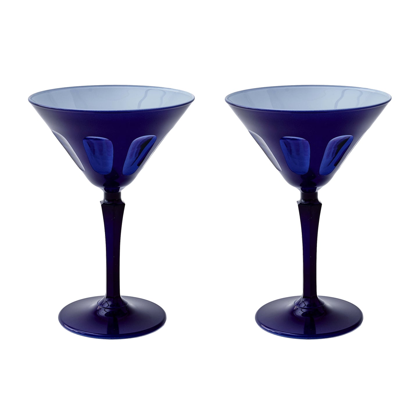 Rialto Glass Martini Set/2 - Midnight