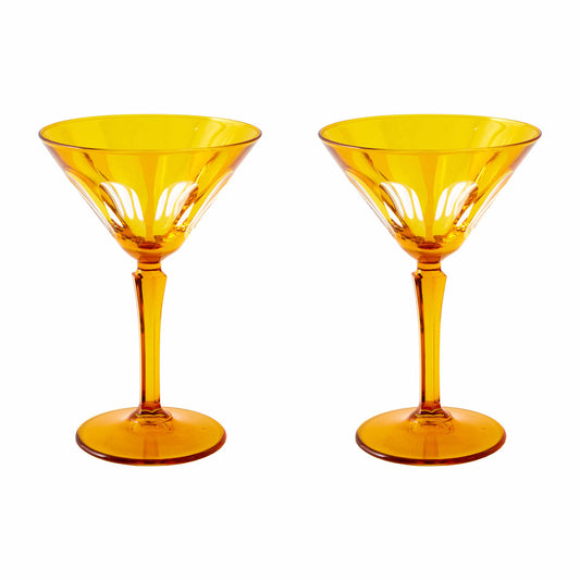Rialto Glass Martini Set/2, Ginger