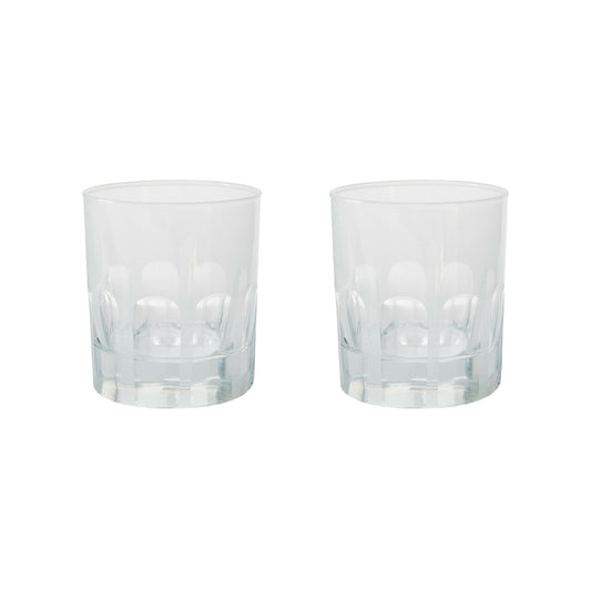 Rialto Glass Old Fashion Set/2, Opal