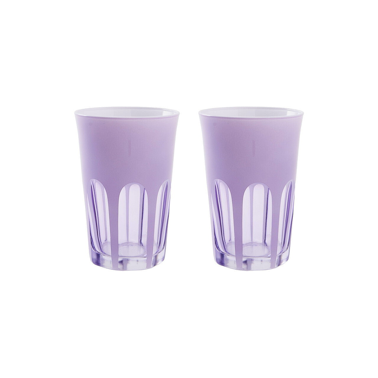 Rialto Glass Tumbler Set/2, Lupine