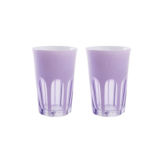 Rialto Glass Tumbler Set/2, Lupine