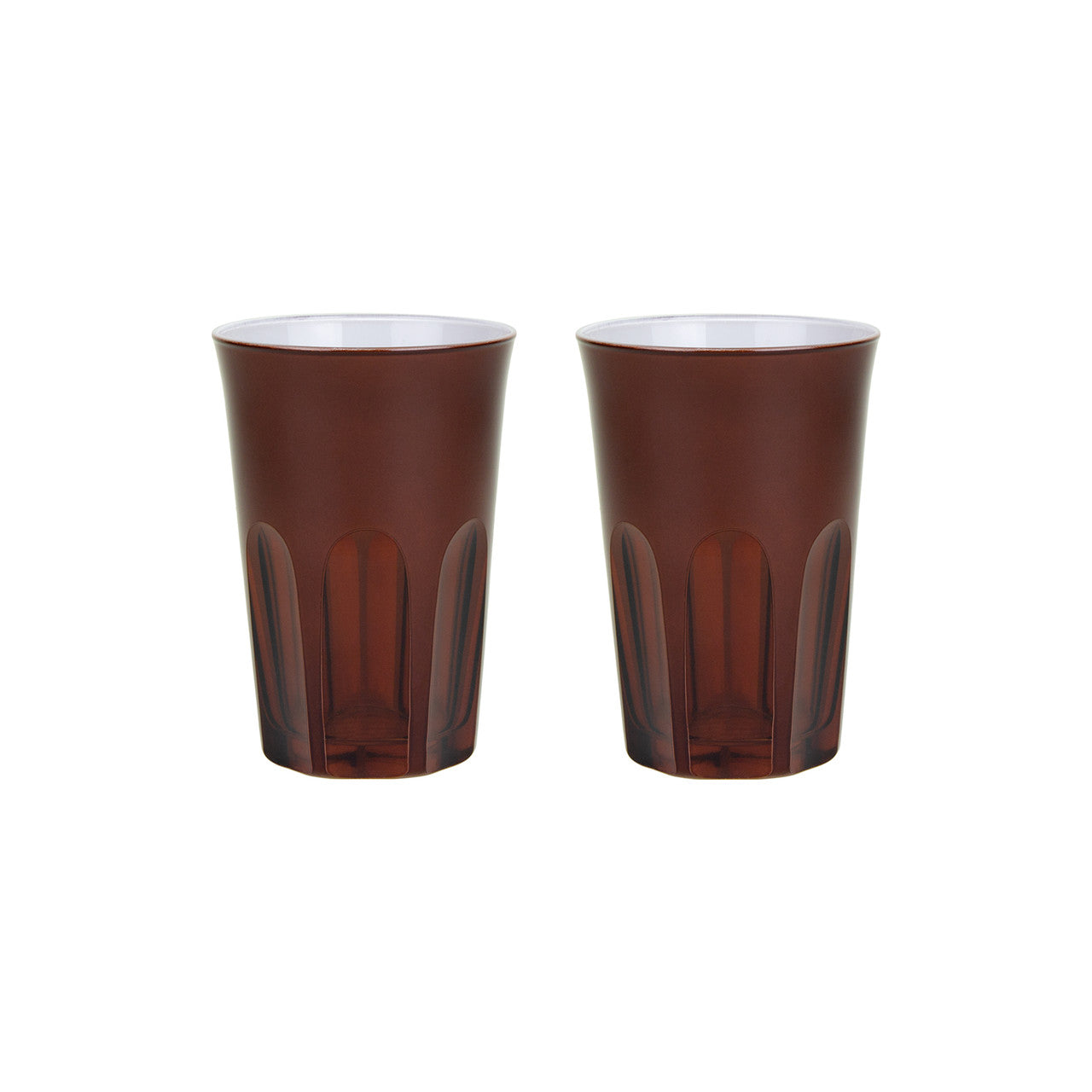 Rialto Glass Tumbler Set/2, Oxblood