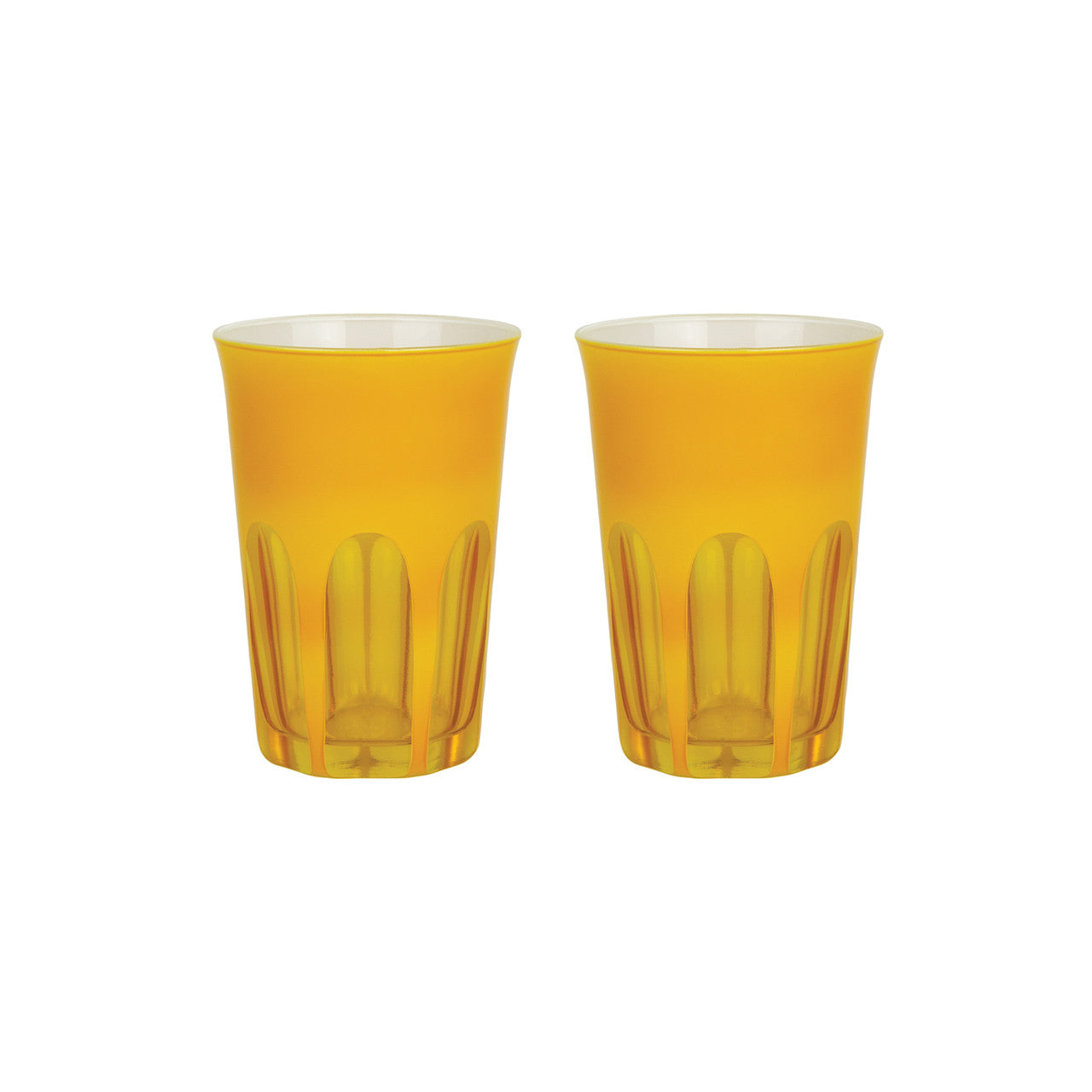 Rialto Glass Tumbler Set/2, Saffron