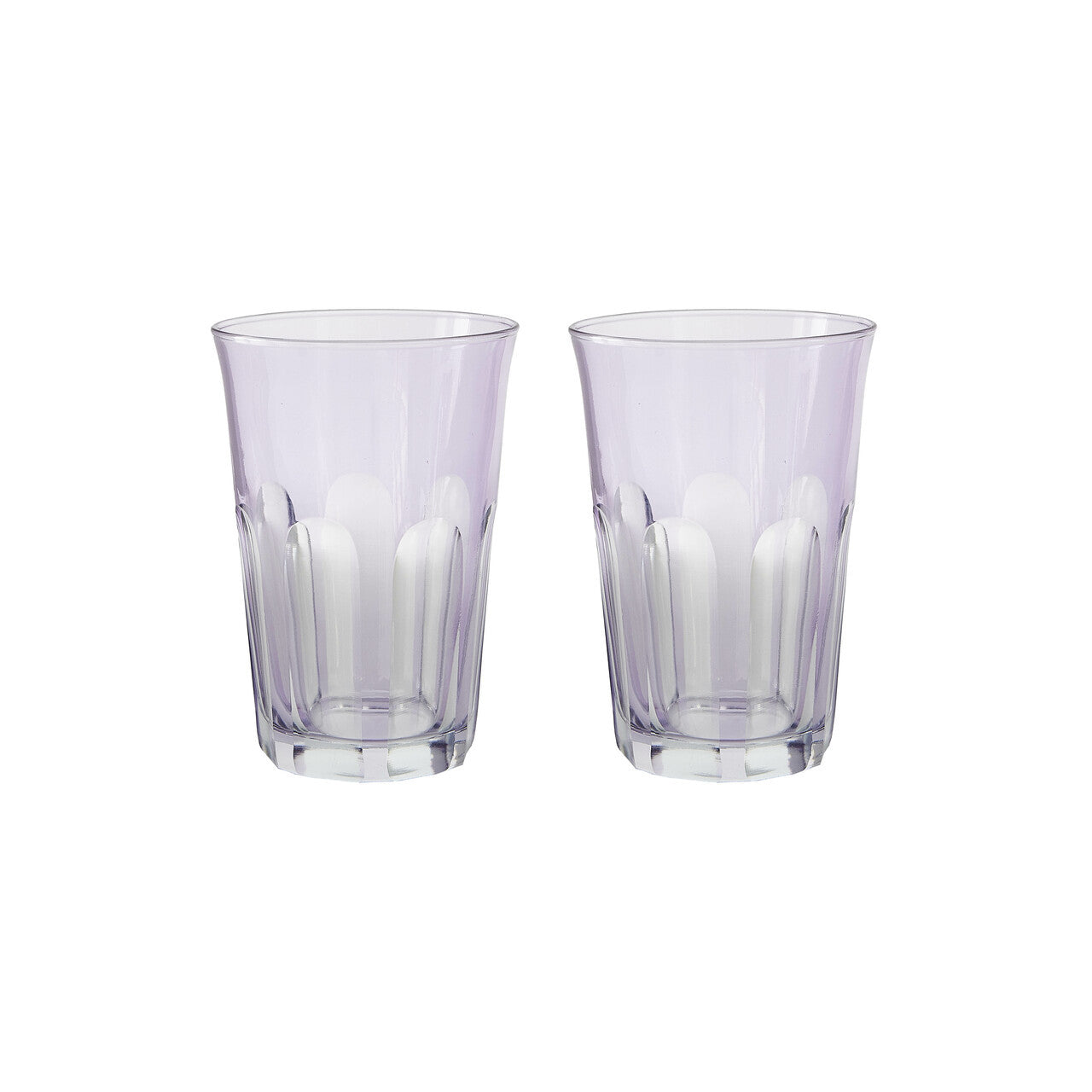 Rialto Glass Tumbler Set/2, Amethyst