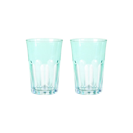 Rialto Glass Tumbler Set/2, Menthe