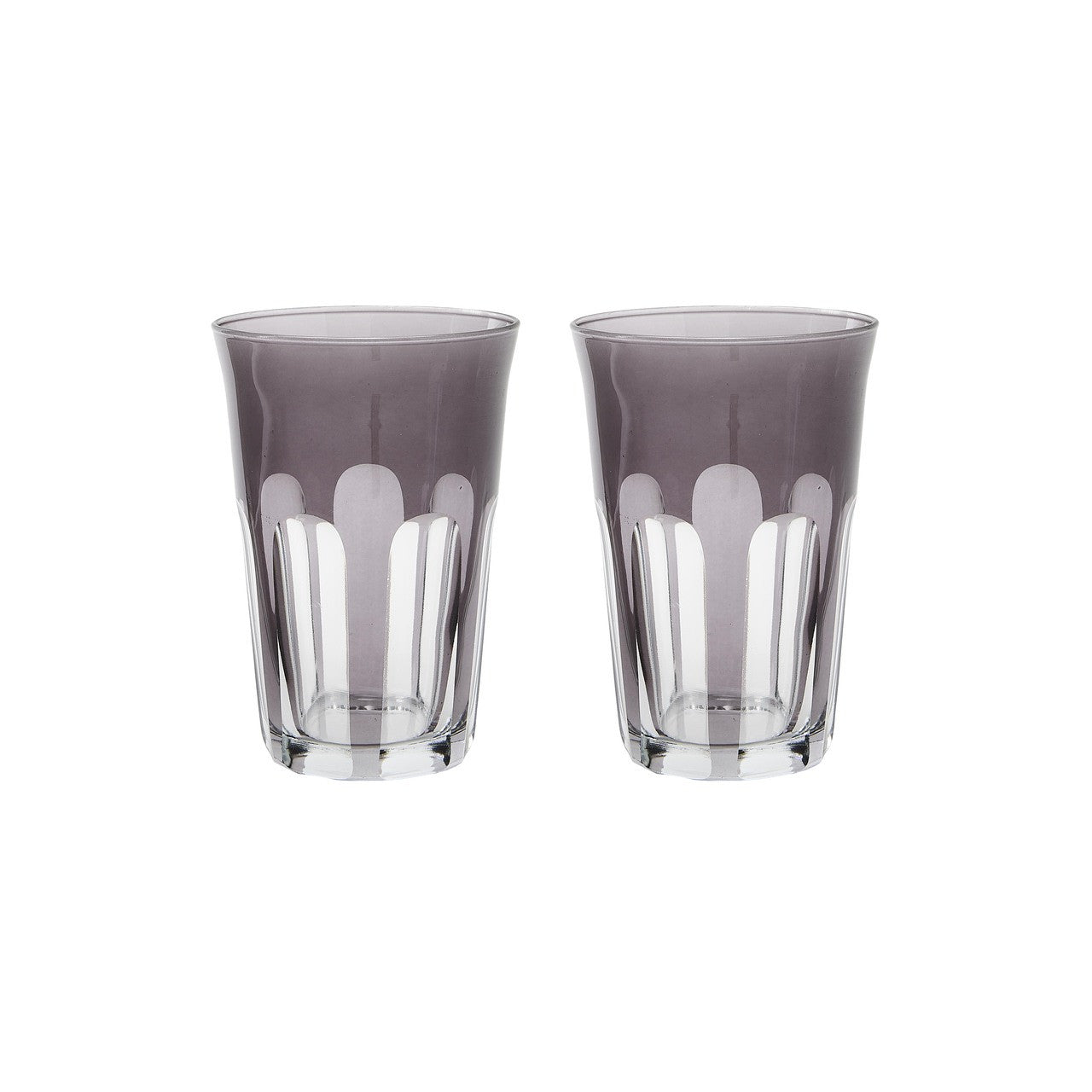 Rialto Glass Tumbler Set/2, Smoke