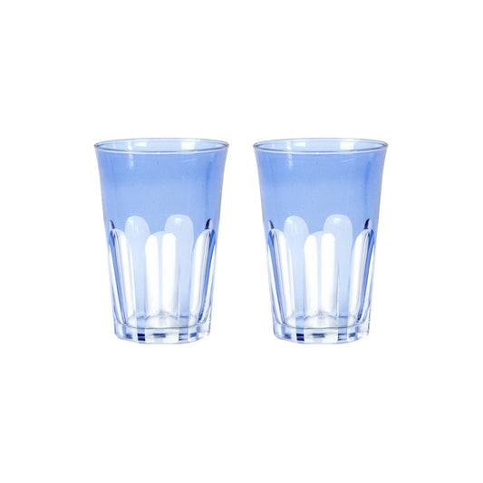 Rialto Glass Tumbler Set/2, Thistle
