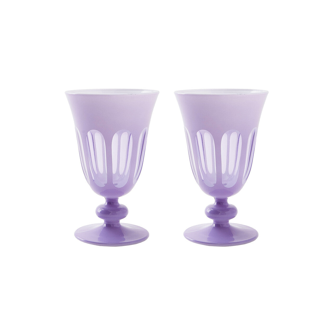 Rialto Glass Tulip Set/2, Lupine