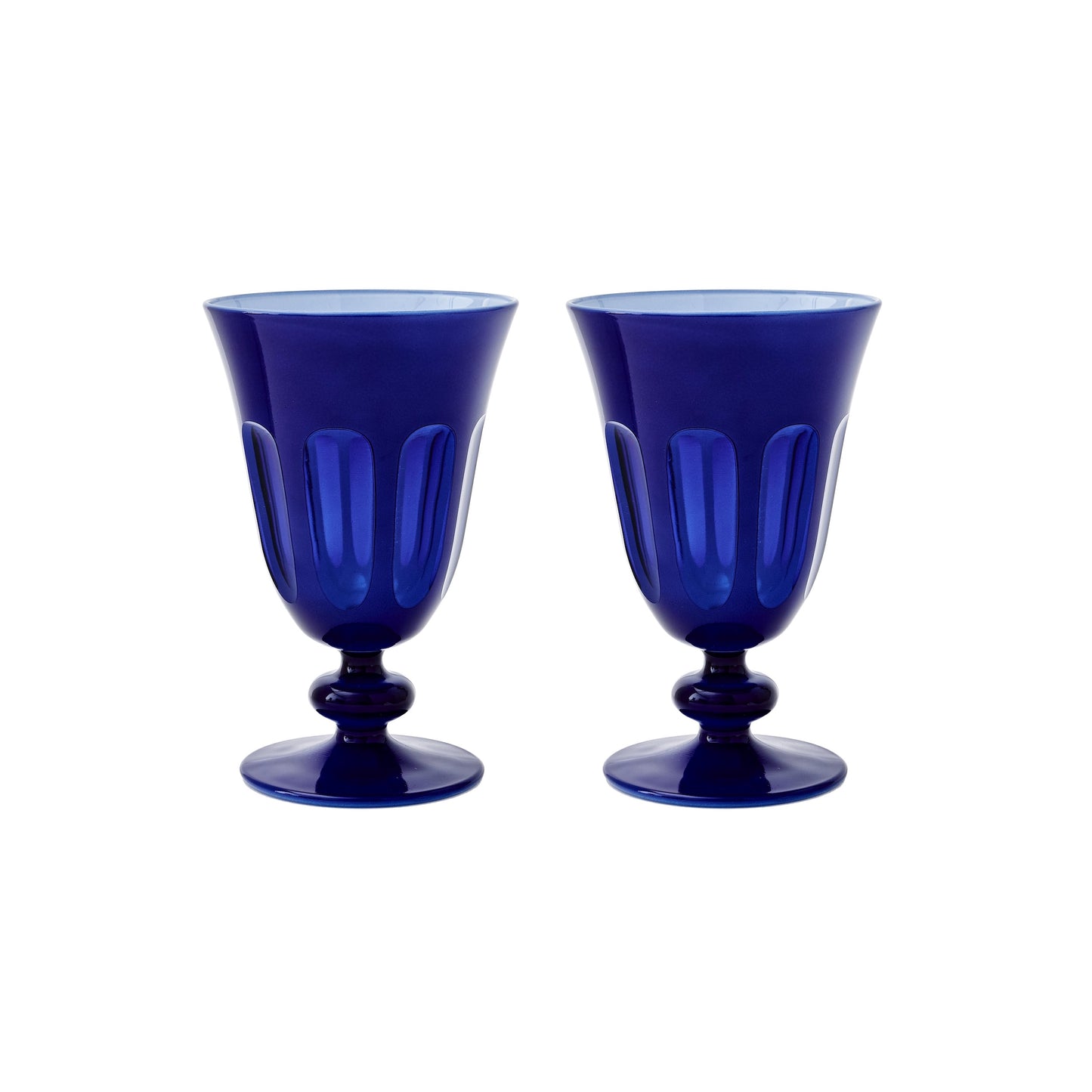 Rialto Glass Tulip Set/2 - Midnight